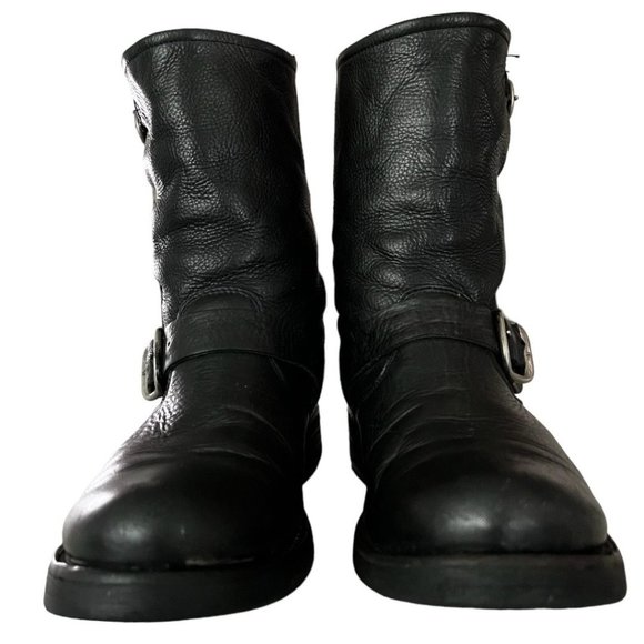FRYE Veronica Black Leather  Short Boot Size 7.5 - Picture 2 of 12